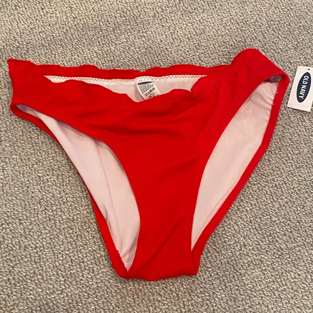 Red bikini bottom